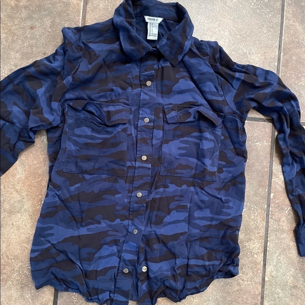 Blue Camouflage Shirt - Picture 4 of 4